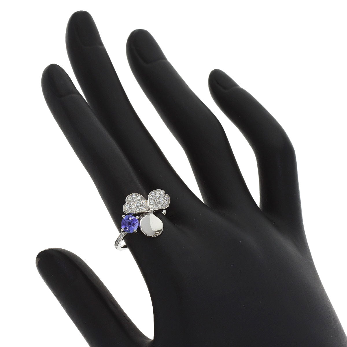 TIFFANY&Co. Paper Flower Tanzanite Diamond Ring Platinum PT950 Ladies [Used]