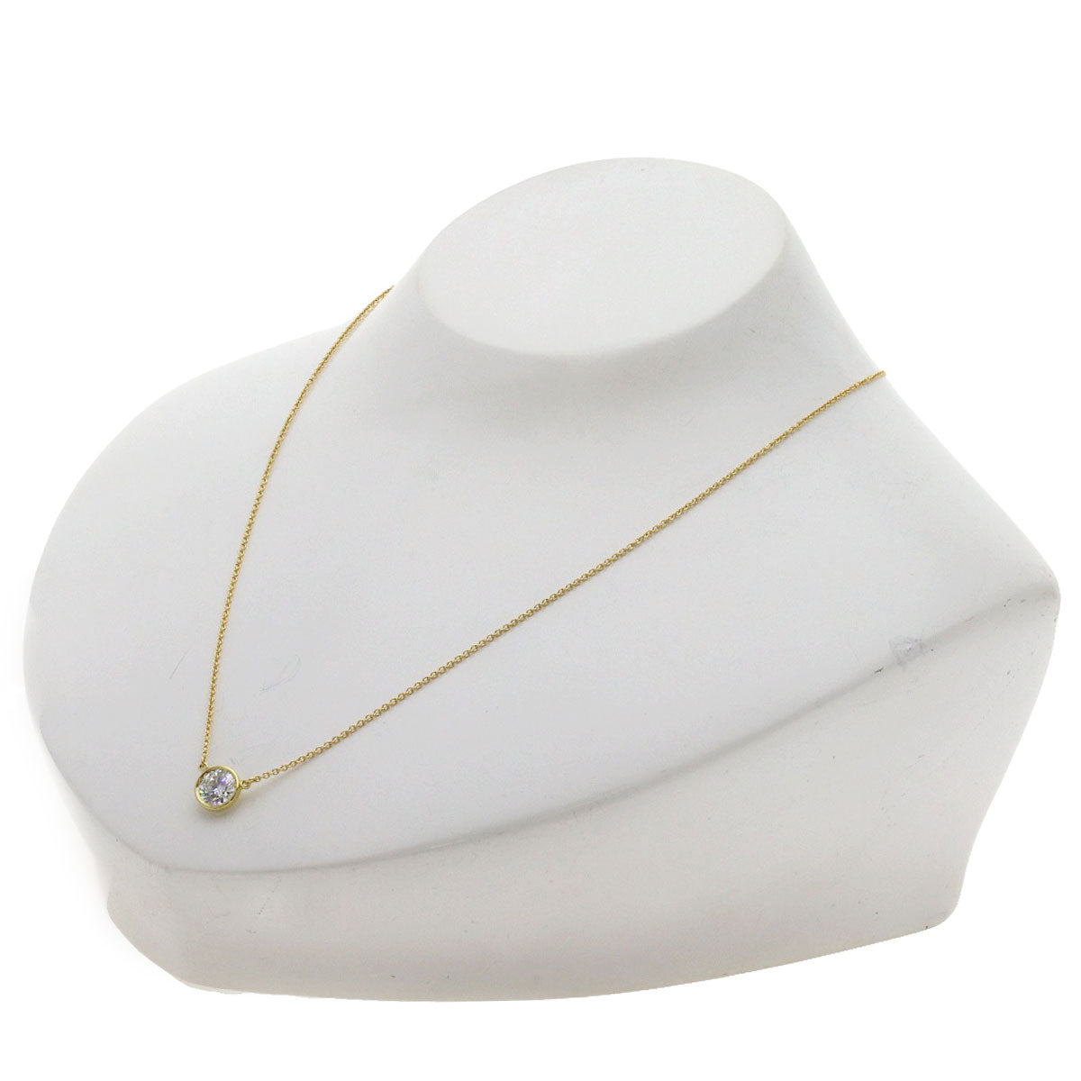 TIFFANY&Co. By The Yard 1P Diamond Necklace K18 Yellow Gold Ladies [Used]