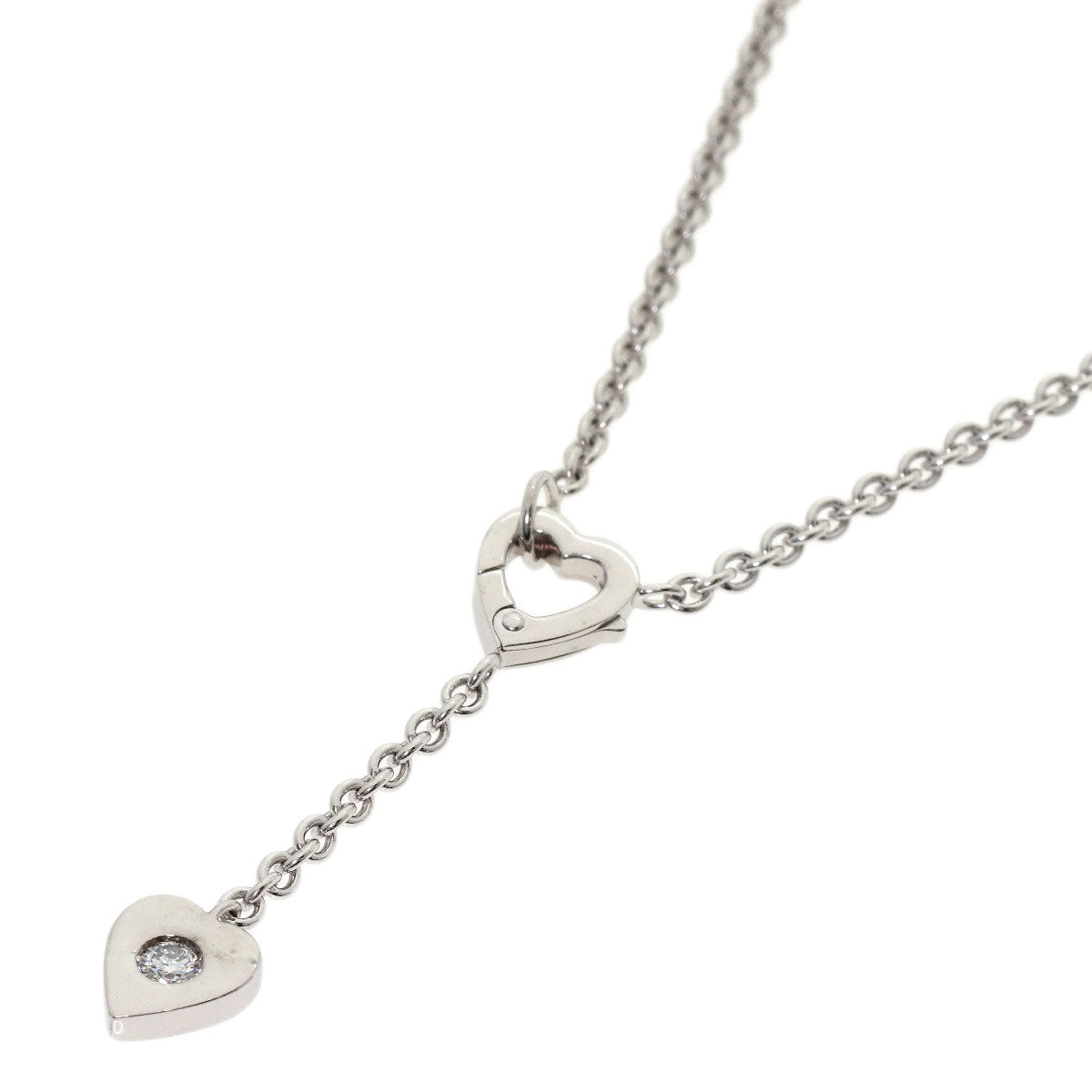 CARTIER Monamour 1P Diamond Necklace K18 White Gold Ladies [Used]