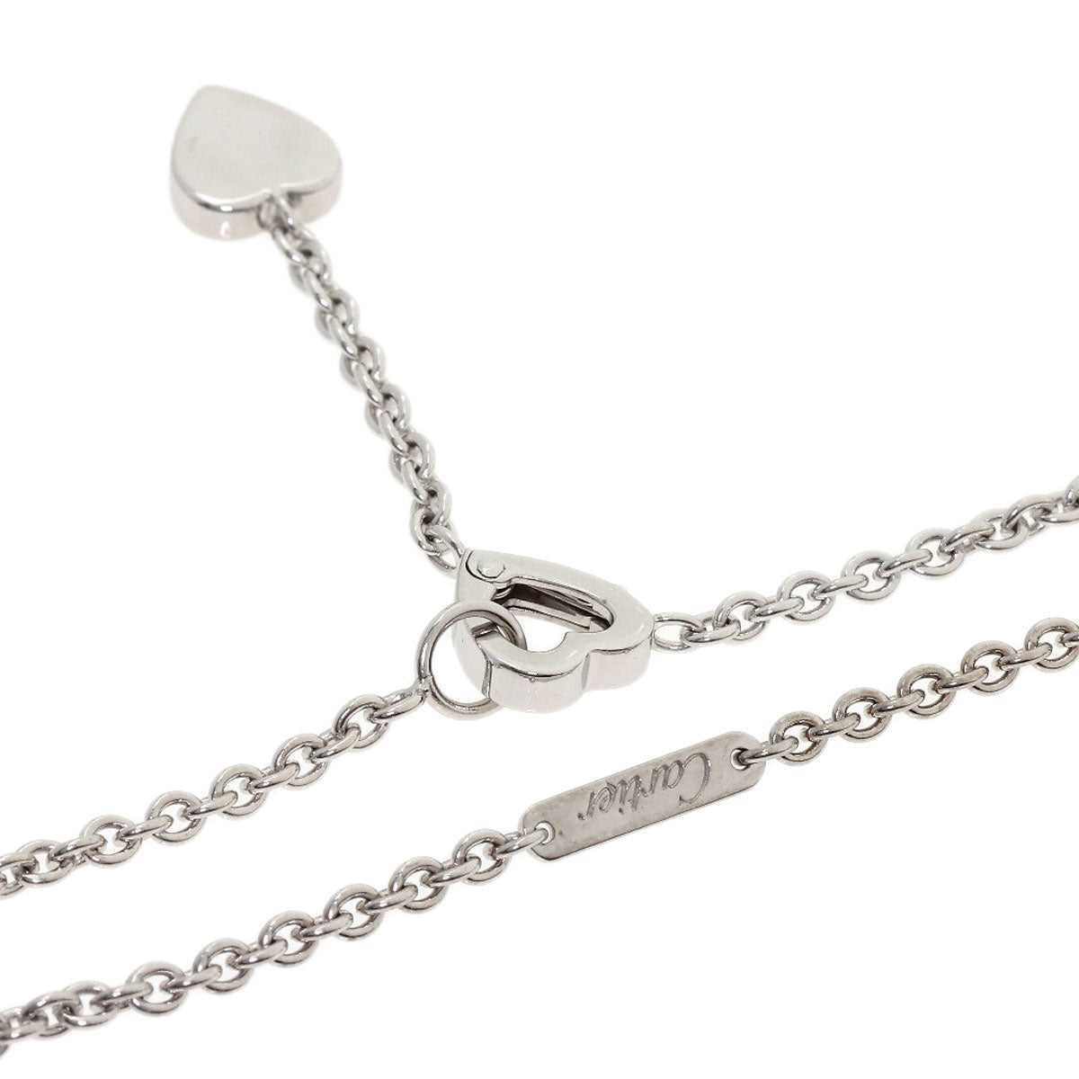 CARTIER Monamour 1P Diamond Necklace K18 White Gold Ladies [Used]
