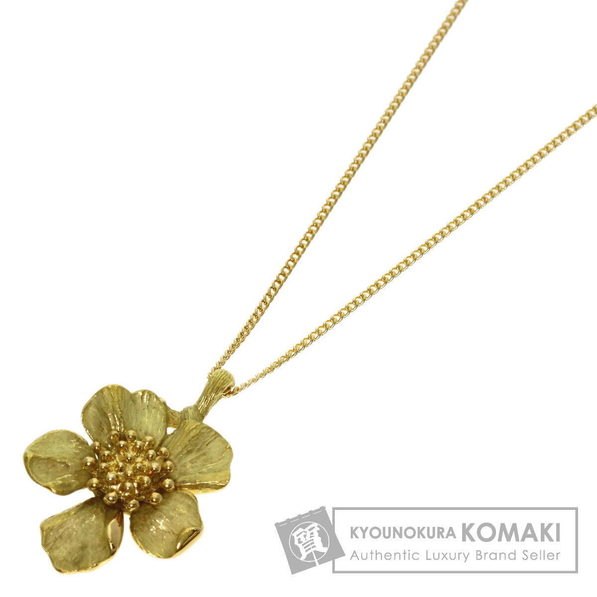 TIFFANY&Co. Dogwood Necklace K18 Yellow Gold Ladies [Used]