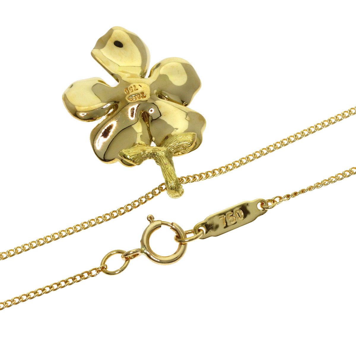 TIFFANY&Co. Dogwood Necklace K18 Yellow Gold Ladies [Used]