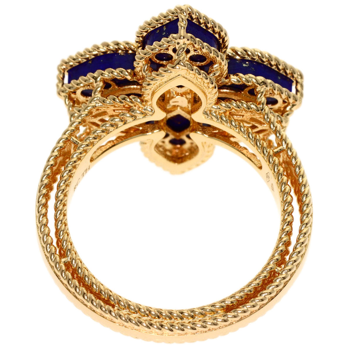 Roberto Coin Princess Flower Diamond Ring K18 Yellow Gold 7g　Ladies