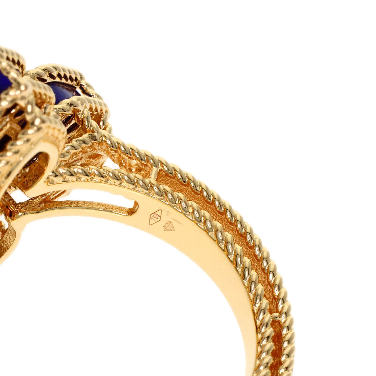 Roberto Coin Princess Flower Diamond Ring K18 Yellow Gold 7g　Ladies