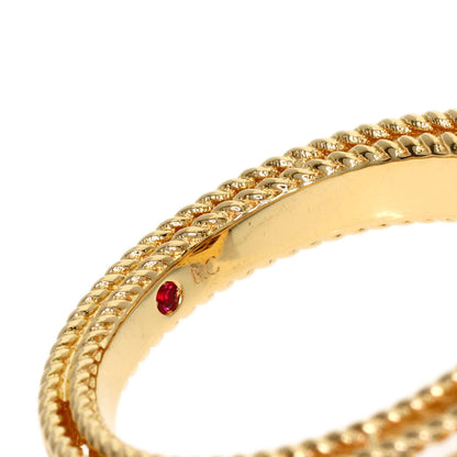 Roberto Coin Princess Flower Diamond Ring K18 Yellow Gold 7g　Ladies
