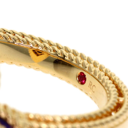 Roberto Coin Princess Flower Diamond Ring K18 Yellow Gold 7g　Ladies