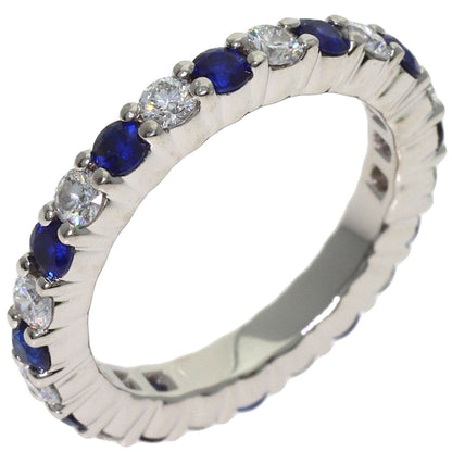HARRY WINSTON Round-cut sapphire and diamond Ring Platinum PT950 Ladies [Used]