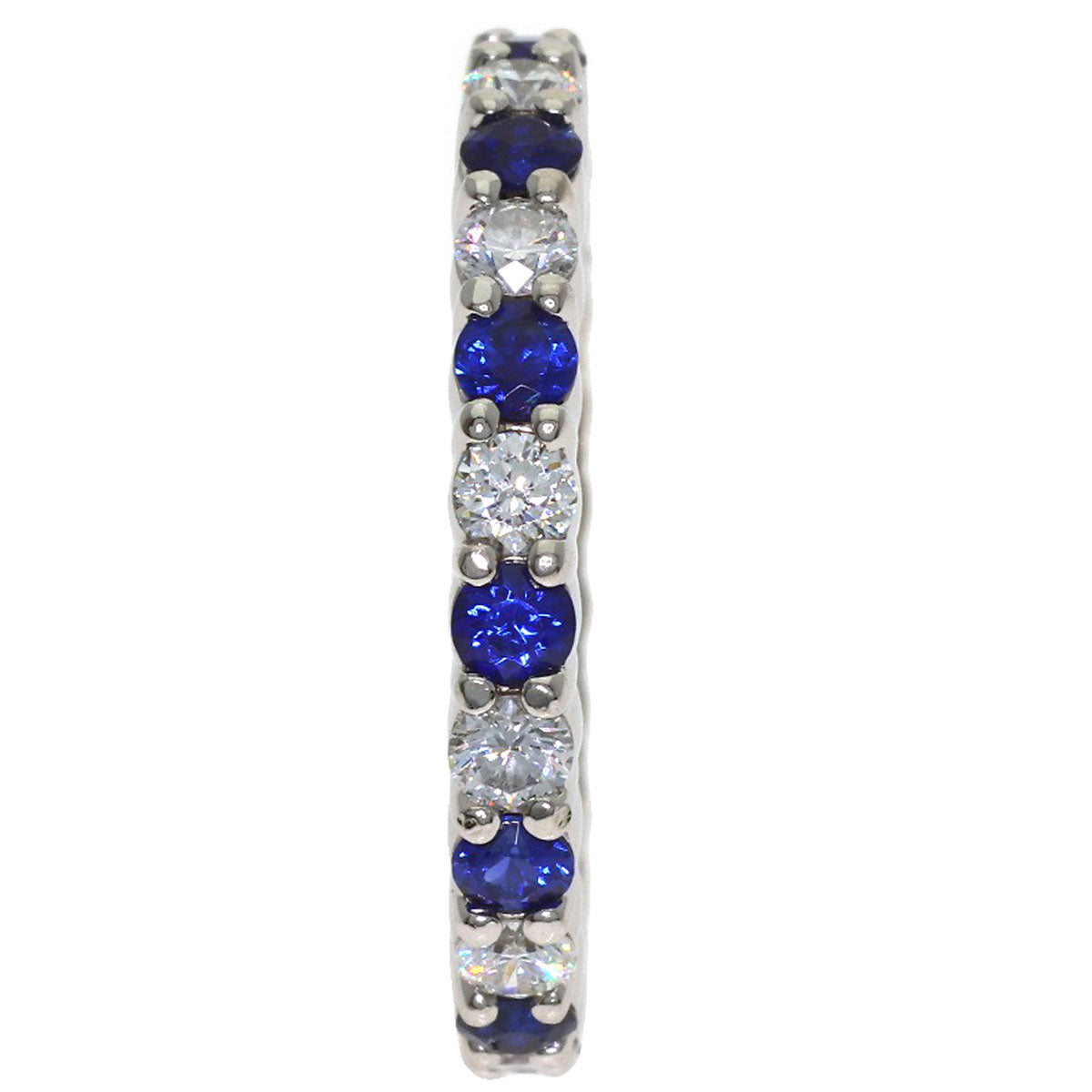 HARRY WINSTON Round-cut sapphire and diamond Ring Platinum PT950 Ladies [Used]