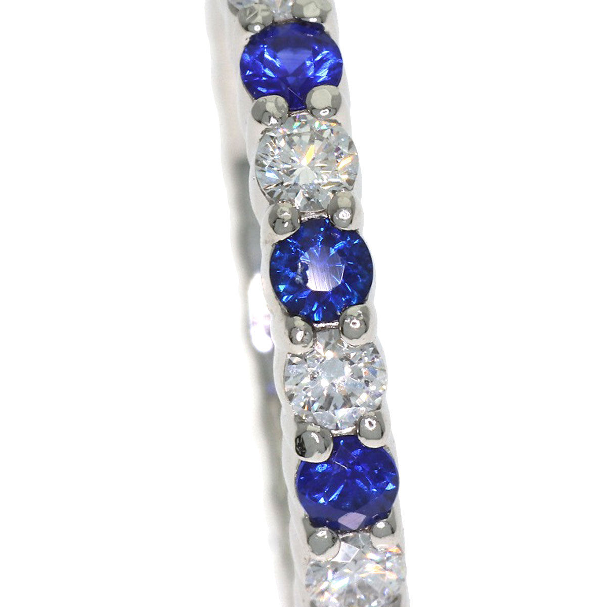 HARRY WINSTON Round-cut sapphire and diamond Ring Platinum PT950 Ladies [Used]