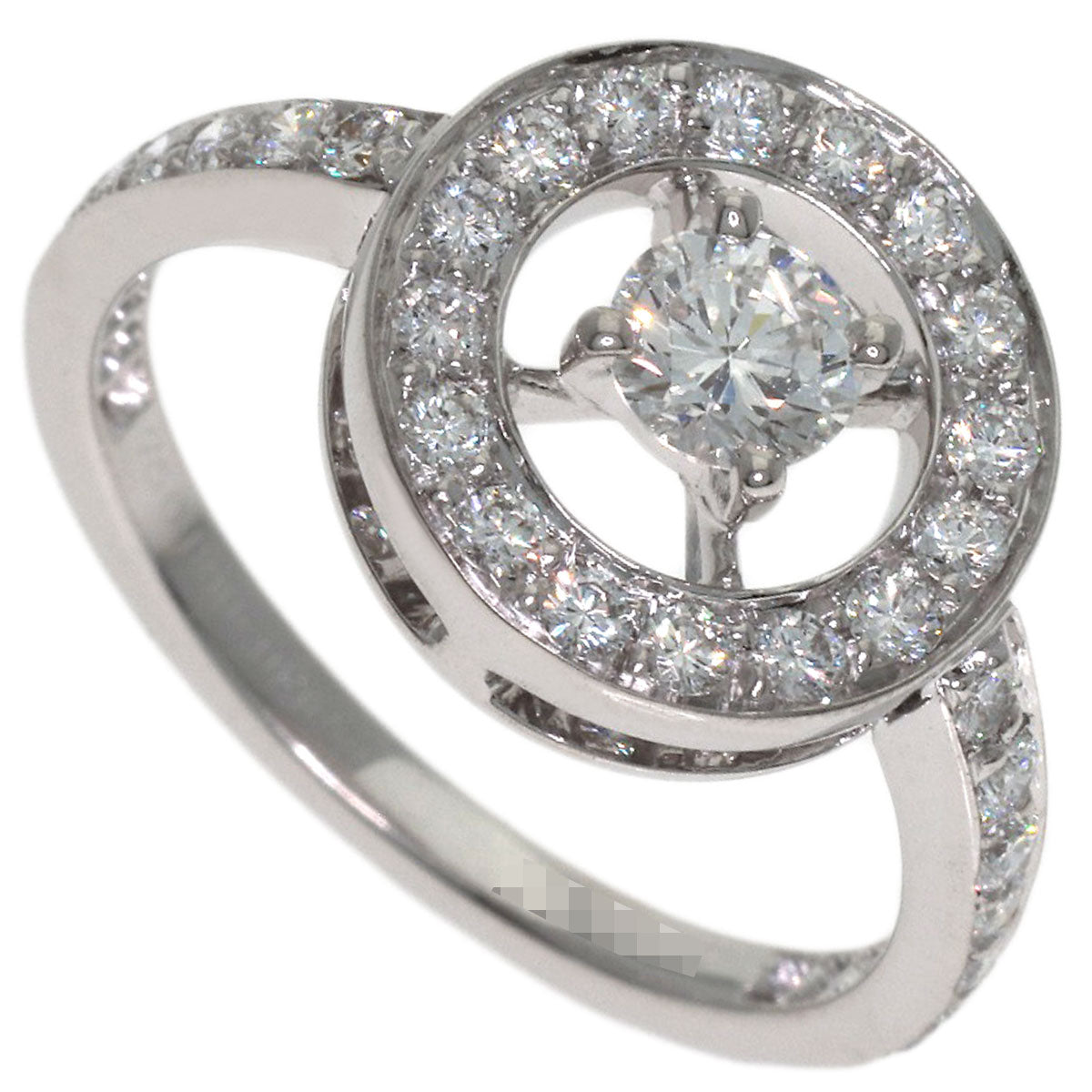 Boucheron Avalonde Diamond #50 Ring K18 White Gold Ladies [Used]