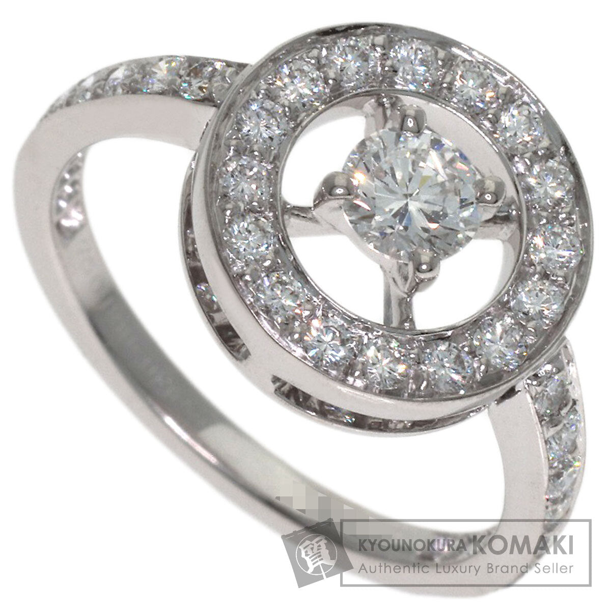 Boucheron Avalonde Diamond #50 Ring K18 White Gold Ladies [Used]