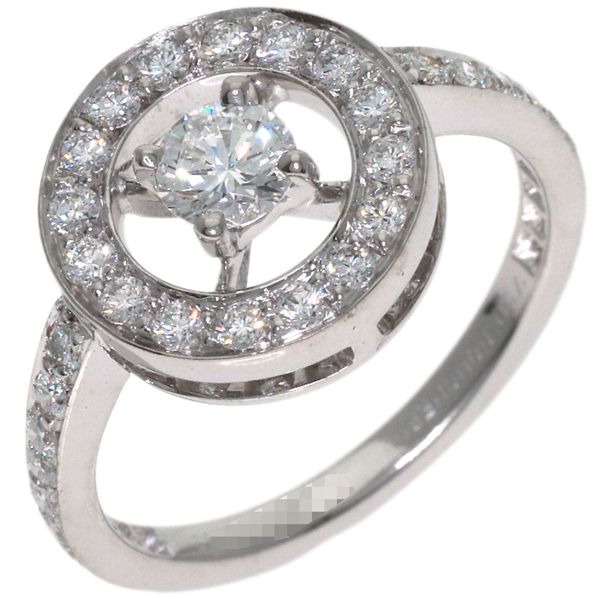 Boucheron Avalonde Diamond #50 Ring K18 White Gold Ladies [Used]