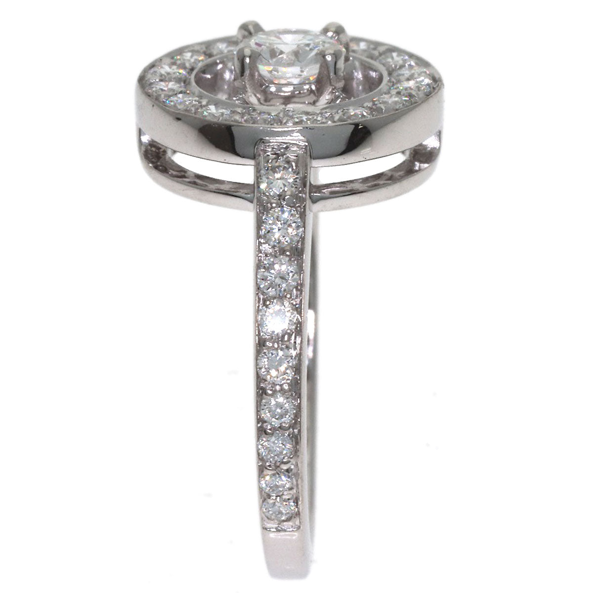Boucheron Avalonde Diamond #50 Ring K18 White Gold Ladies [Used]