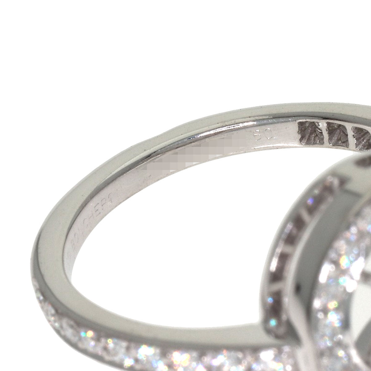 Boucheron Avalonde Diamond #50 Ring K18 White Gold Ladies [Used]