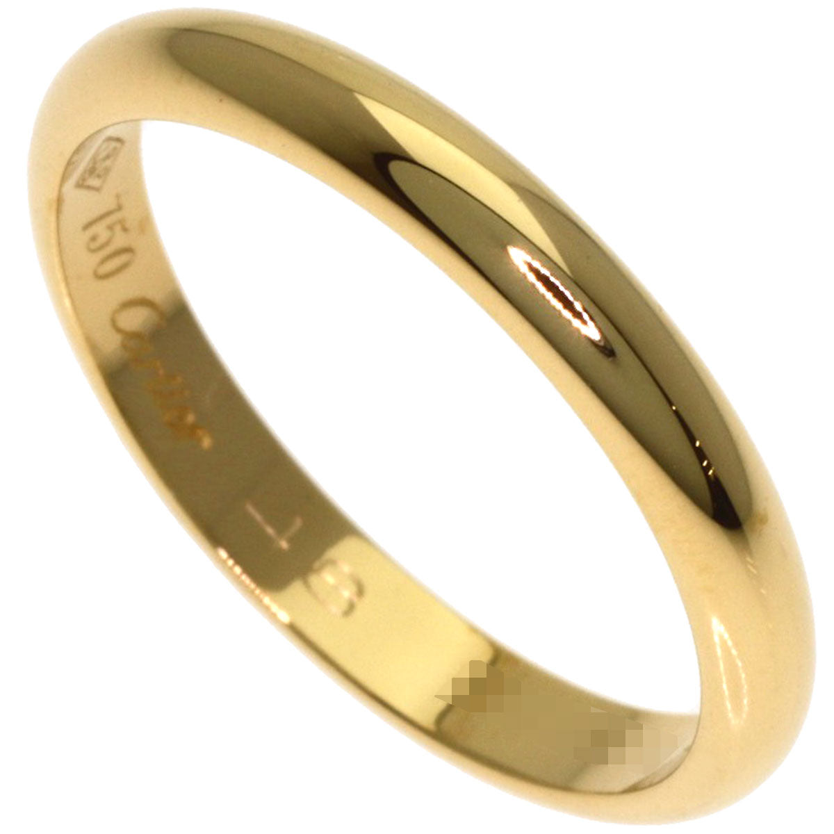 CARTIER Wedding #48 Ring K18 Pink Gold Ladies [Used]