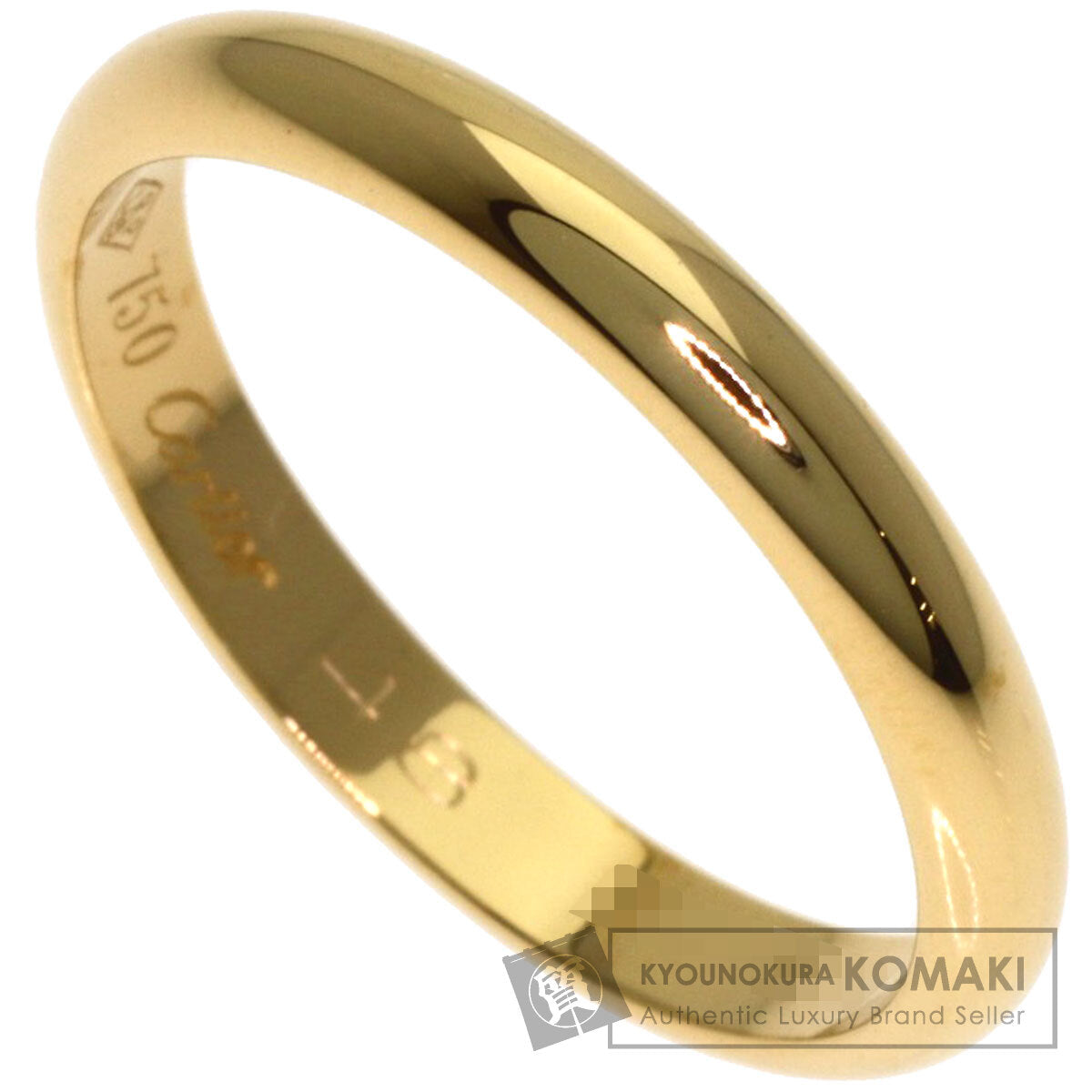 CARTIER Wedding #48 Ring K18 Pink Gold Ladies [Used]