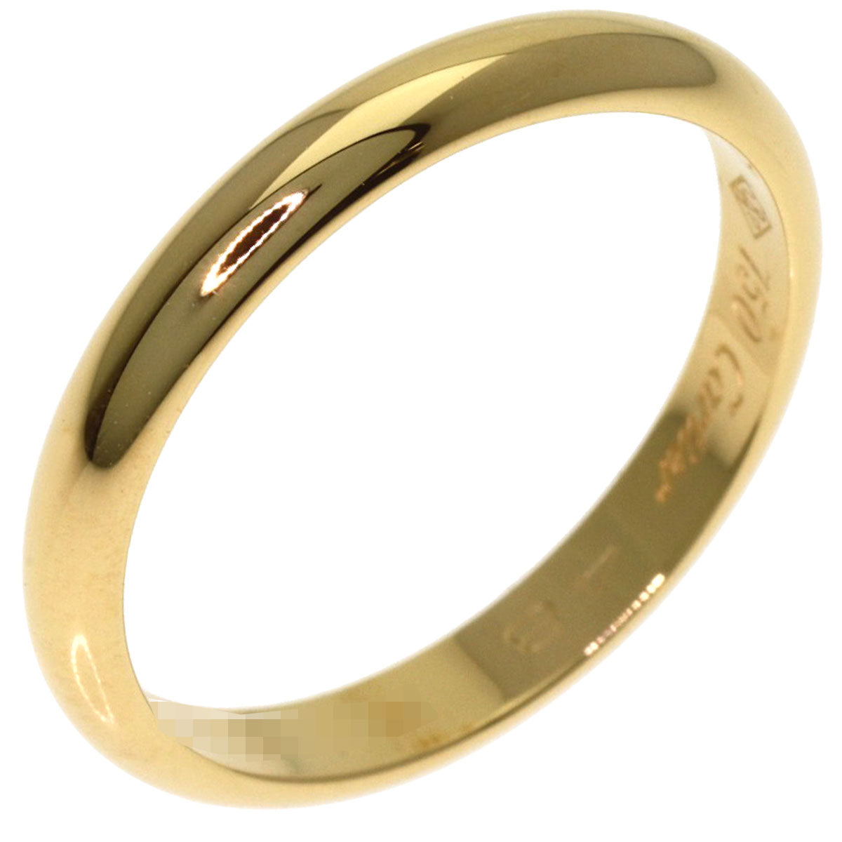 CARTIER Wedding #48 Ring K18 Pink Gold Ladies [Used]