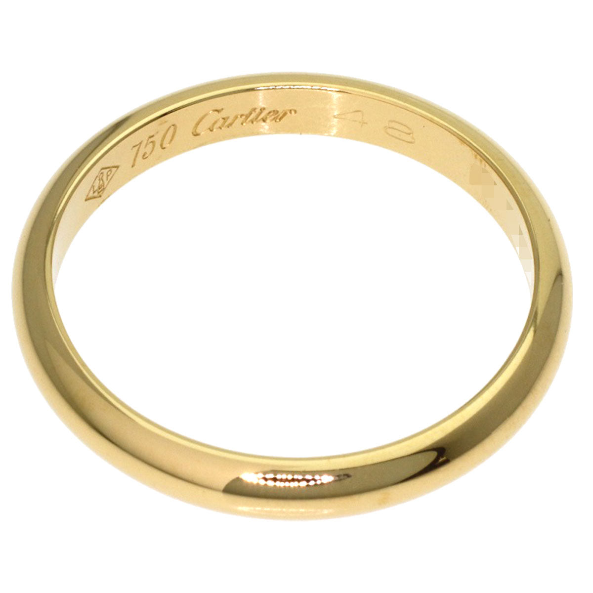 CARTIER Wedding #48 Ring K18 Pink Gold Ladies [Used]