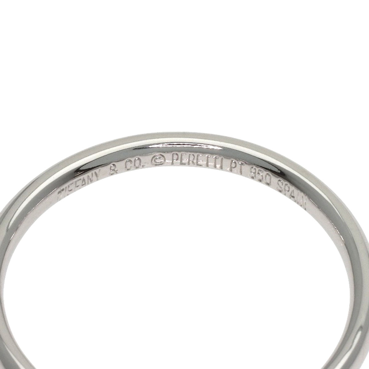 TIFFANY&Co. Curved band Ring Platinum PT950 Ladies [Used]
