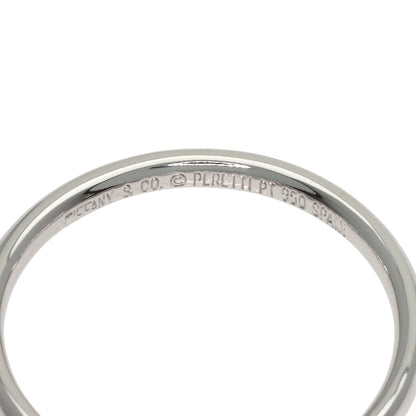 TIFFANY&Co. Curved band Ring Platinum PT950 Ladies [Used]