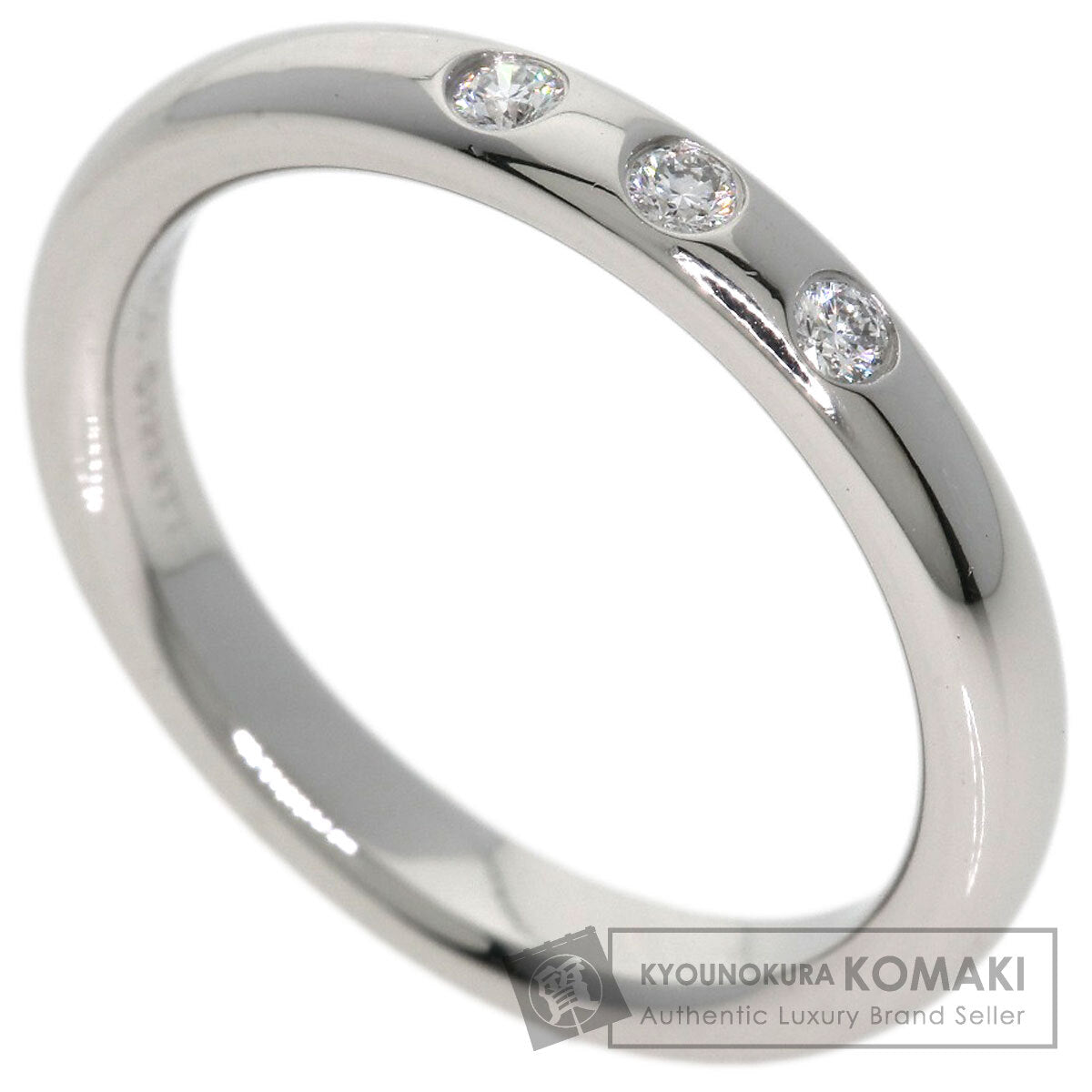 TIFFANY&Co. Wedding 3P Diamond Ring Platinum PT950 Ladies [Used]