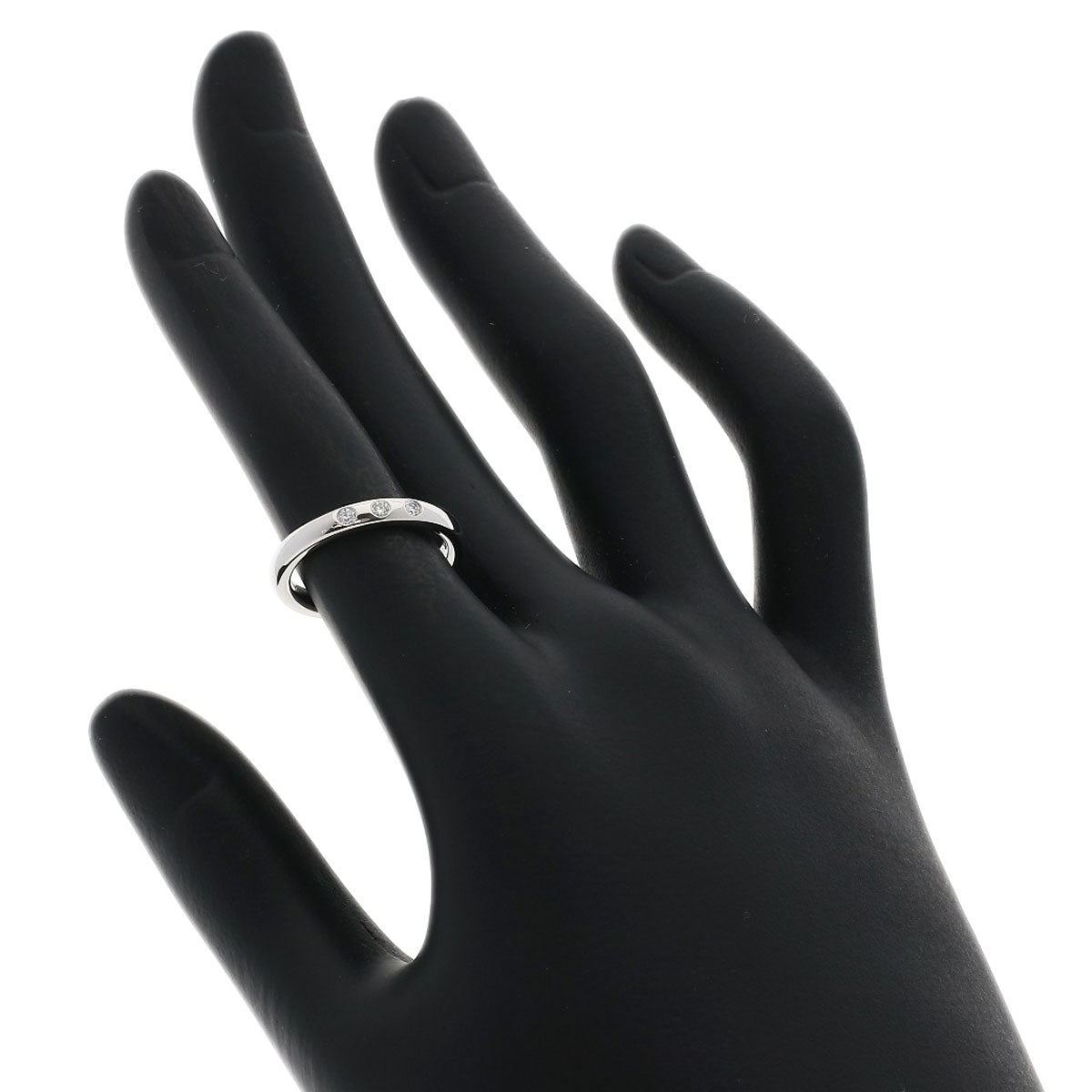TIFFANY&Co. Wedding 3P Diamond Ring Platinum PT950 Ladies [Used]