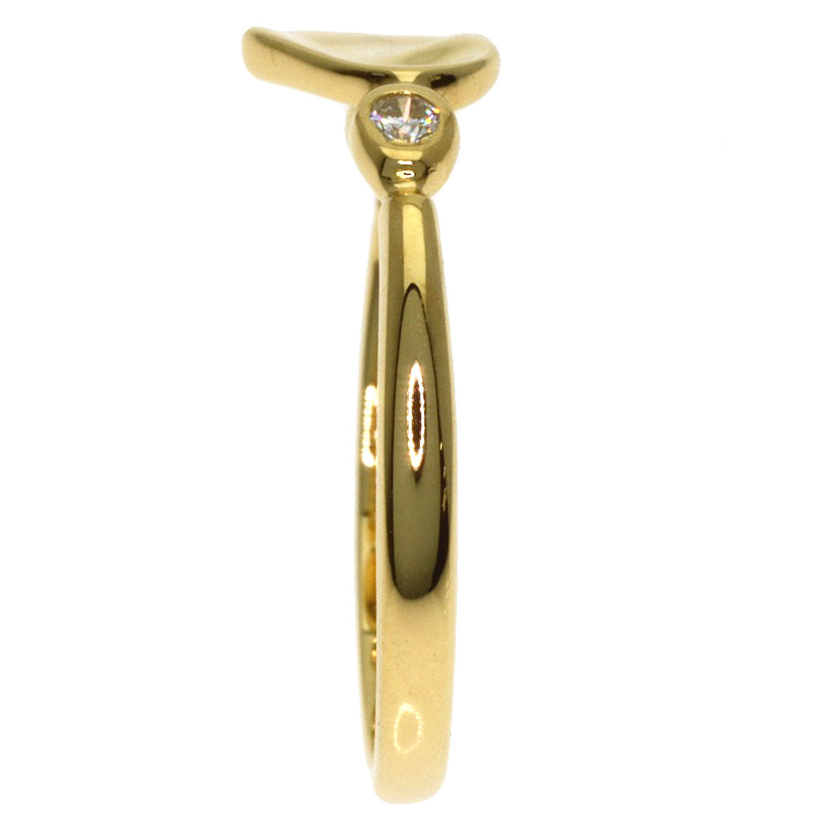 TIFFANY&Co. Full Heart 2P Diamond Ring K18 Yellow Gold Ladies [Used]