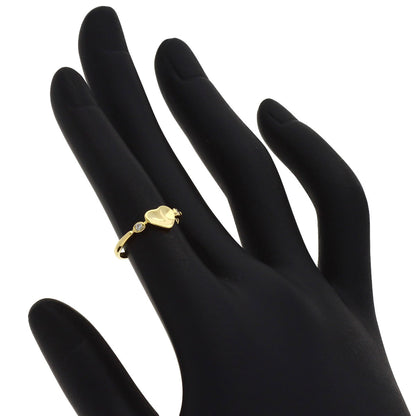 TIFFANY&Co. Full Heart 2P Diamond Ring K18 Yellow Gold Ladies [Used]