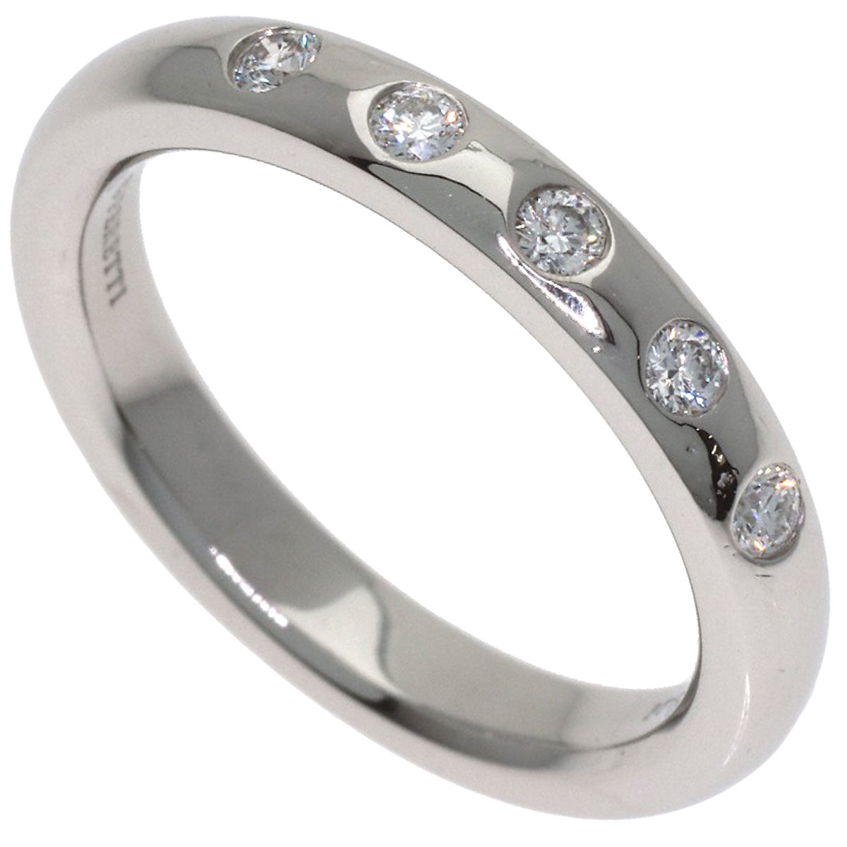 TIFFANY&Co. Wedding 5P Diamond Ring Platinum PT950 Ladies [Used]