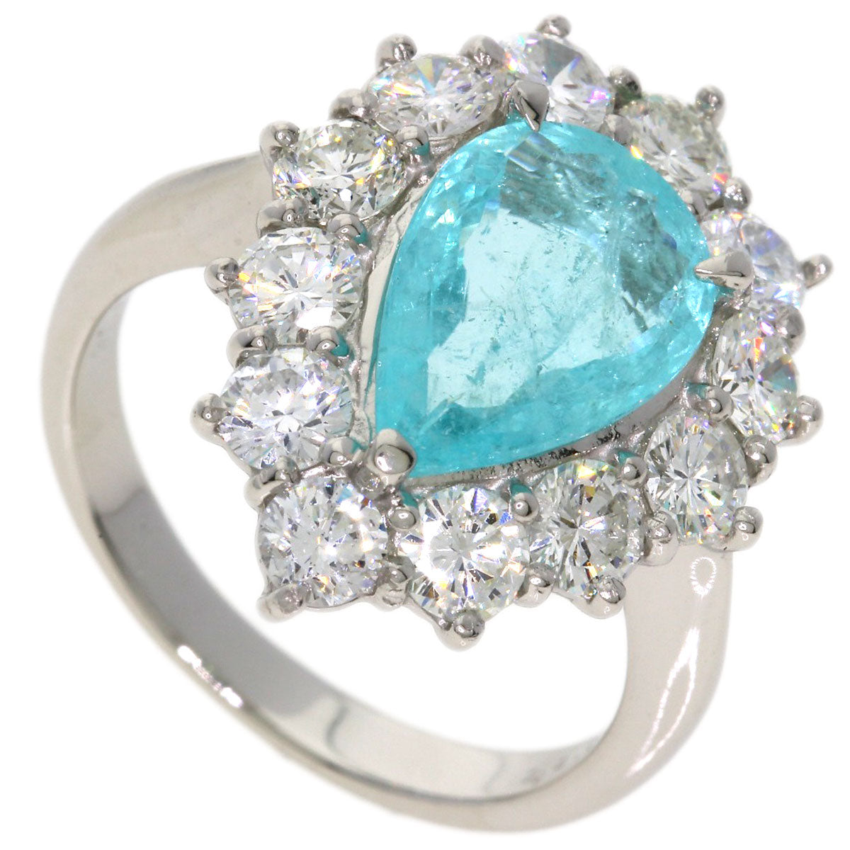 2.208ct Diamond Tourmaline Ring Platinum PT900 7g　Ladies