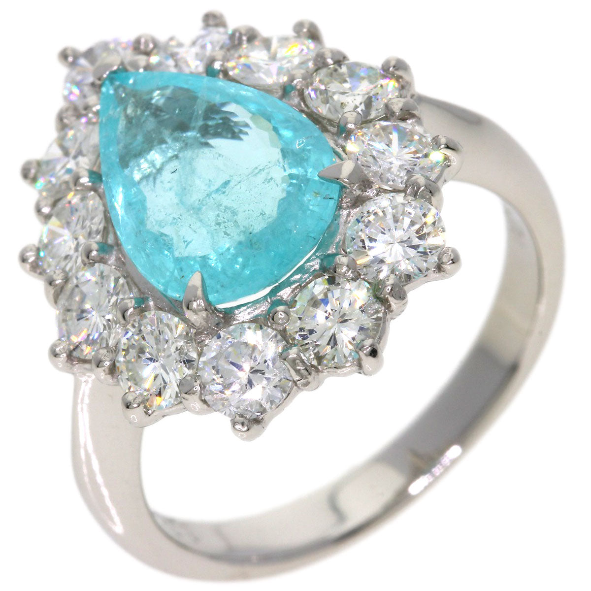 2.208ct Diamond Tourmaline Ring Platinum PT900 7g　Ladies