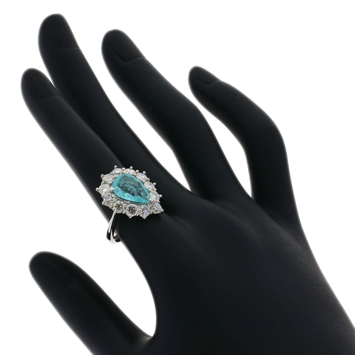 2.208ct Diamond Tourmaline Ring Platinum PT900 7g　Ladies