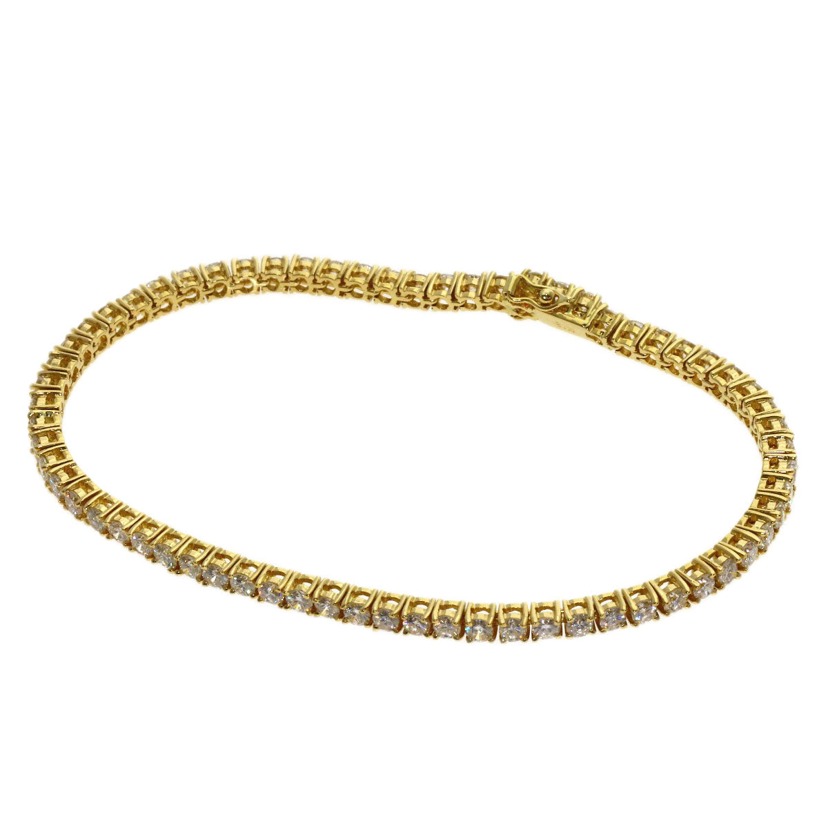 4.83ct Diamond Bracelet K18 Yellow Gold 10.6g　Ladies