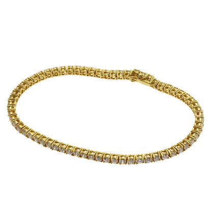 4.83ct Diamond Bracelet K18 Yellow Gold 10.6g　Ladies