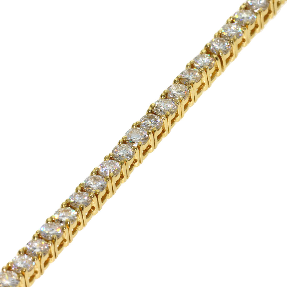 4.83ct Diamond Bracelet K18 Yellow Gold 10.6g　Ladies