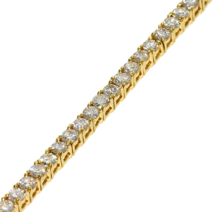 4.83ct Diamond Bracelet K18 Yellow Gold 10.6g　Ladies