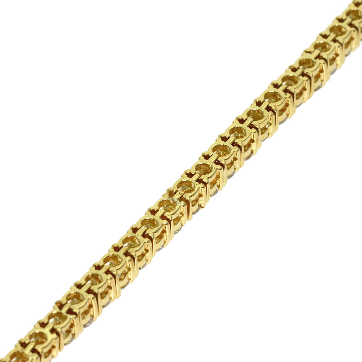 4.83ct Diamond Bracelet K18 Yellow Gold 10.6g　Ladies