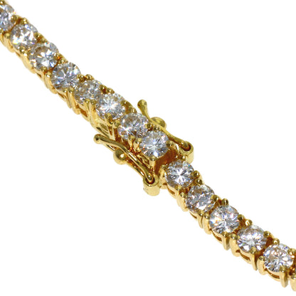 4.83ct Diamond Bracelet K18 Yellow Gold 10.6g　Ladies