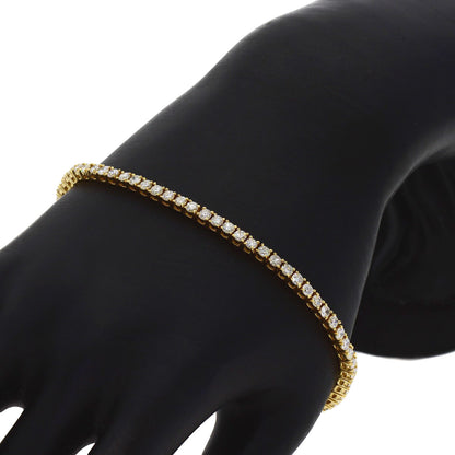 4.83ct Diamond Bracelet K18 Yellow Gold 10.6g　Ladies