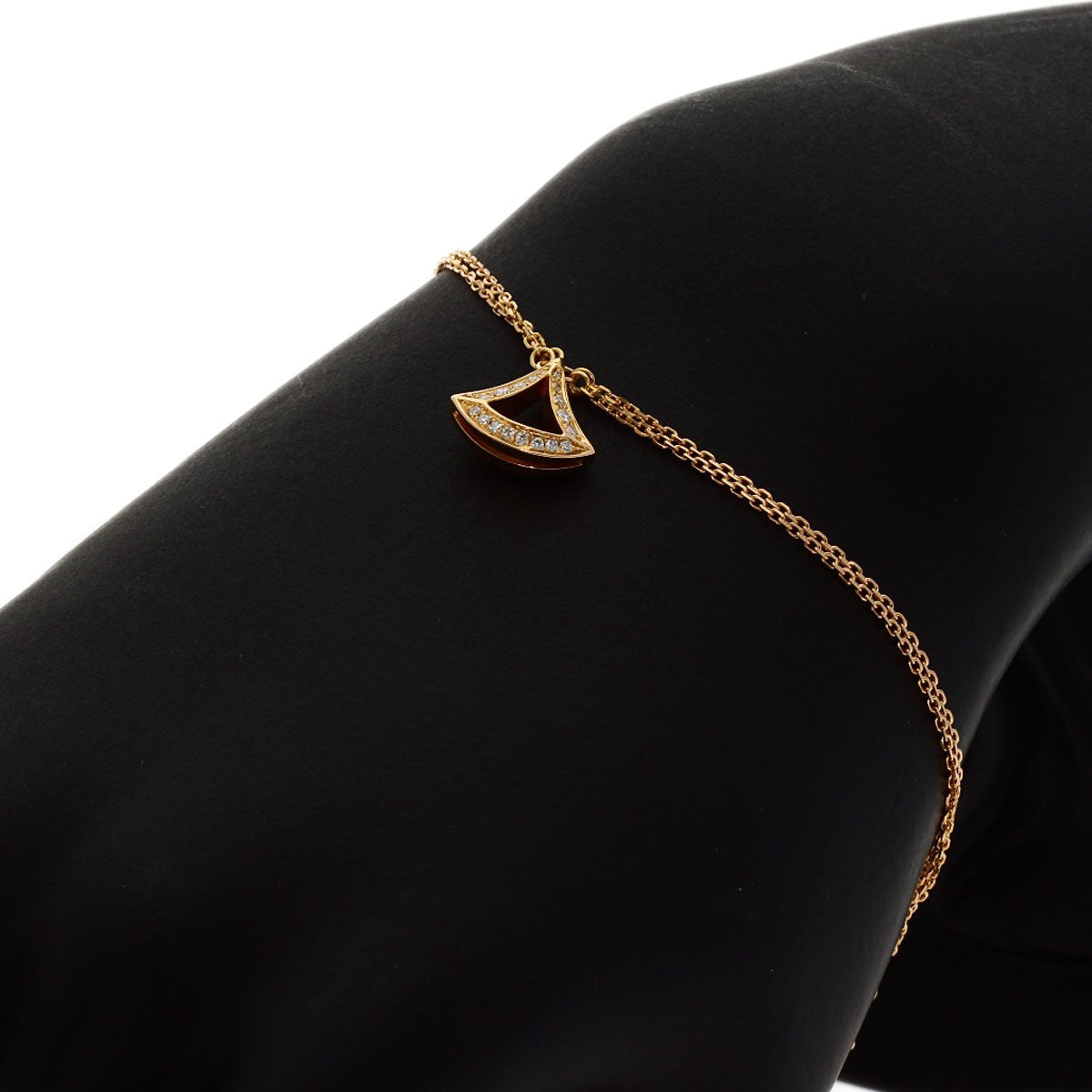 BVLGARI Diva Dream SM Diamond 2-strand Bracelet K18 Pink Gold Ladies [Used]
