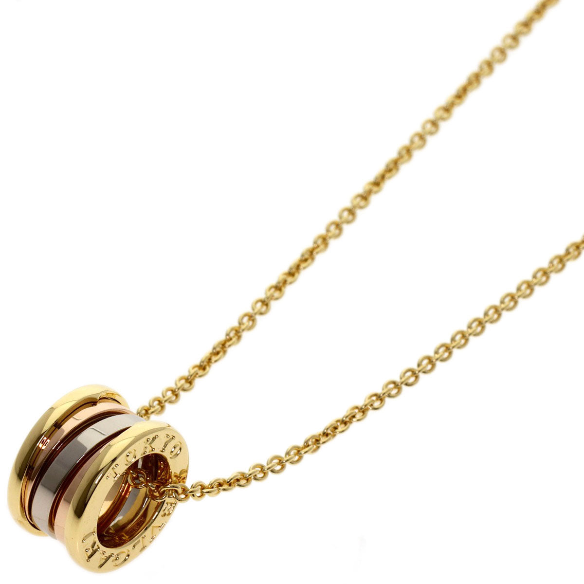 BVLGARI B.zero1 Mistake Tokyo Limited Edition Necklace K18 Yellow Gold 18K Pink GoldLadies [Used]