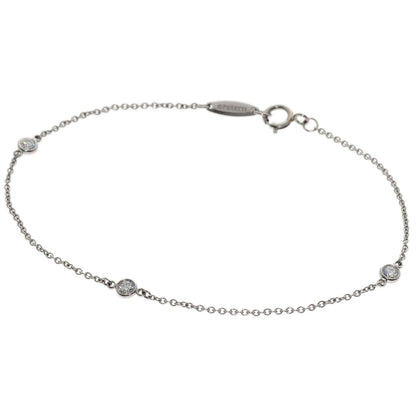 TIFFANY&Co. By The Yard 3P Diamond Bracelet Platinum PT950 Ladies [Used]