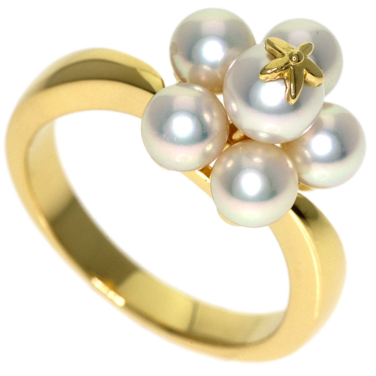 MIKIMOTO Baby pearl Pearl Ring K18 Yellow Gold Ladies [Used]