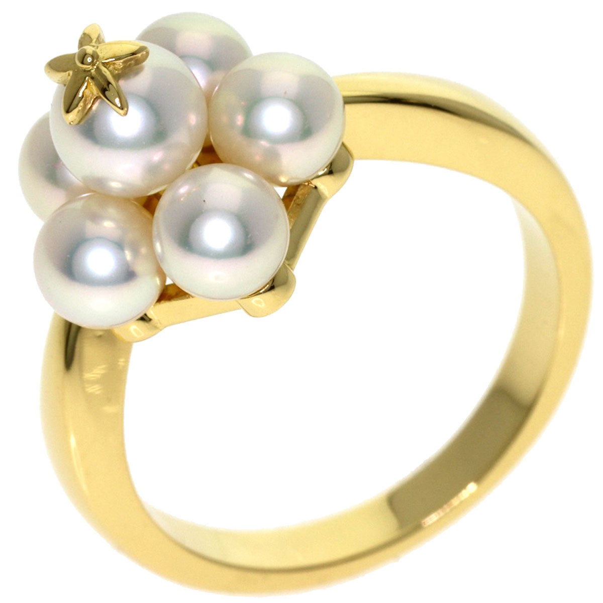 MIKIMOTO Baby pearl Pearl Ring K18 Yellow Gold Ladies [Used]