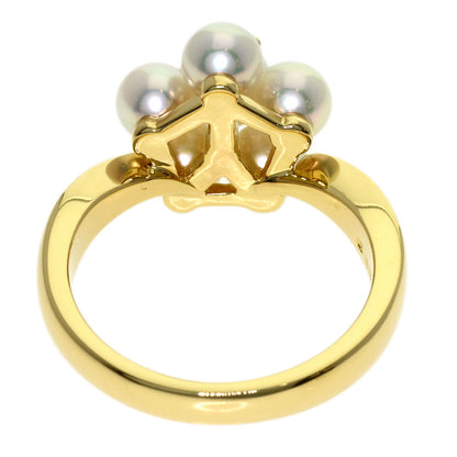 MIKIMOTO Baby pearl Pearl Ring K18 Yellow Gold Ladies [Used]