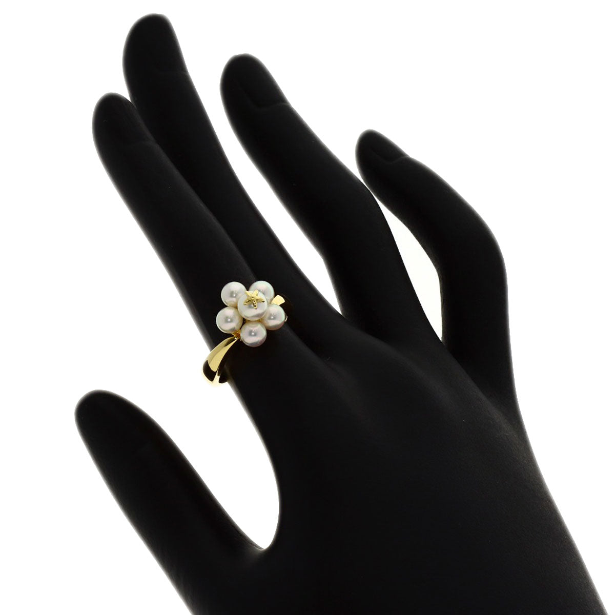 MIKIMOTO Baby pearl Pearl Ring K18 Yellow Gold Ladies [Used]
