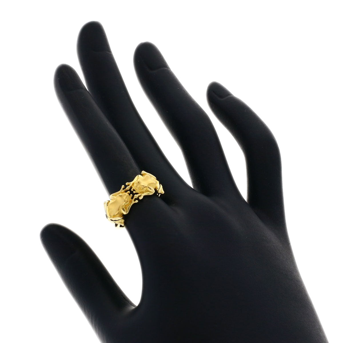 Carrera y Carrera Frog motif Ring K18 Yellow Gold Ladies [Used]