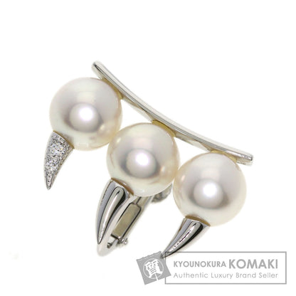 TASAKI Danger Fang Diamond Pearl Earring (Single Earring) Earring K18 White Gold Ladies [Used]