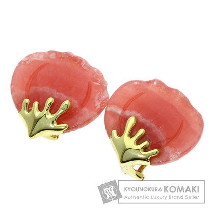 TIFFANY&Co. Petal Rhodochrosite Earring K18 Yellow Gold Ladies [Used]