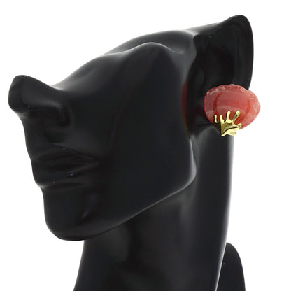 TIFFANY&Co. Petal Rhodochrosite Earring K18 Yellow Gold Ladies [Used]